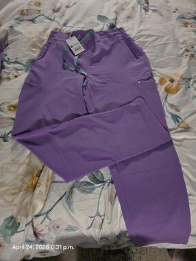 Figs Lavendar Evans Style Acrub Pants